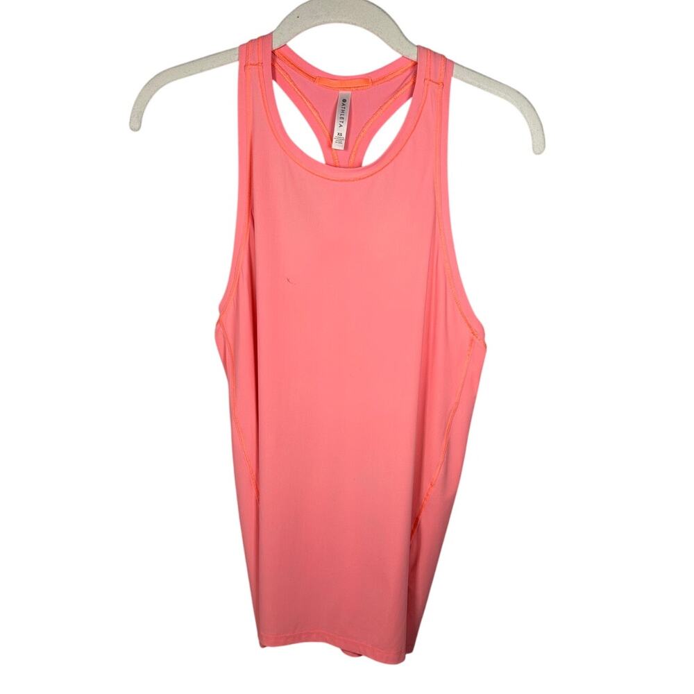 Athleta Pink Racerback Round Neck Athletic Top Women's XS